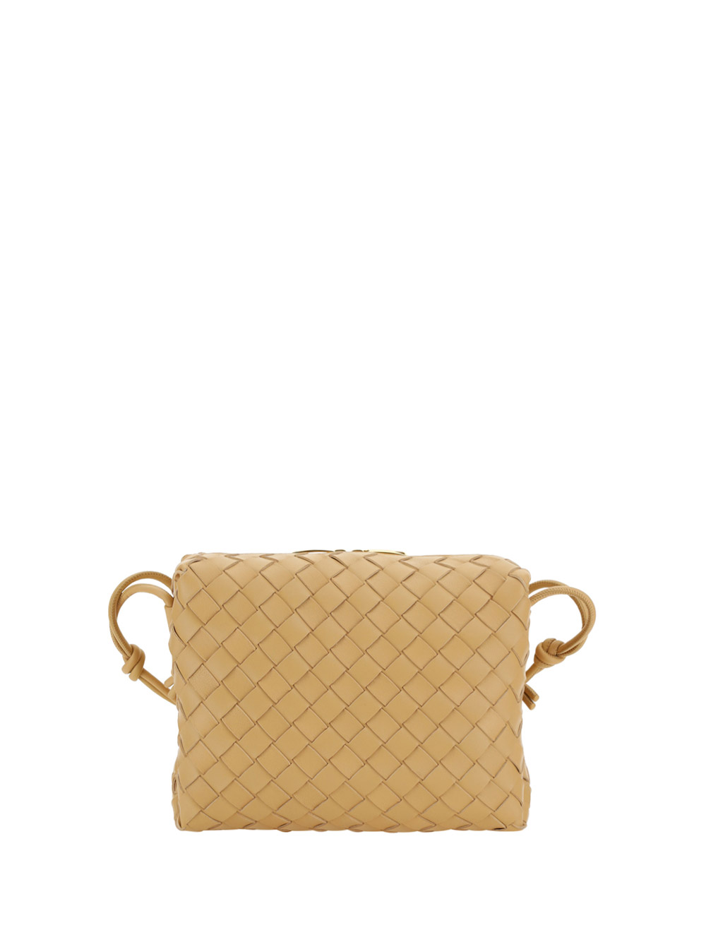 Bottega Veneta Shoulder Bag In Almond/gold
