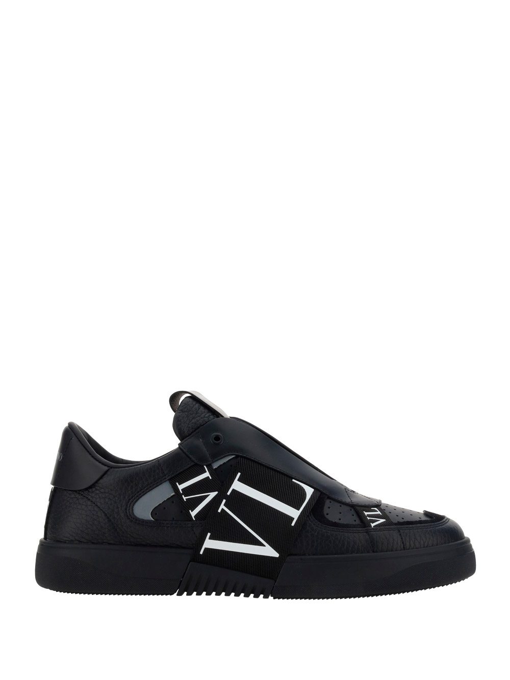 Valentino Garavani Black 'vl7n' Slip-on Sneakers In Nero | ModeSens