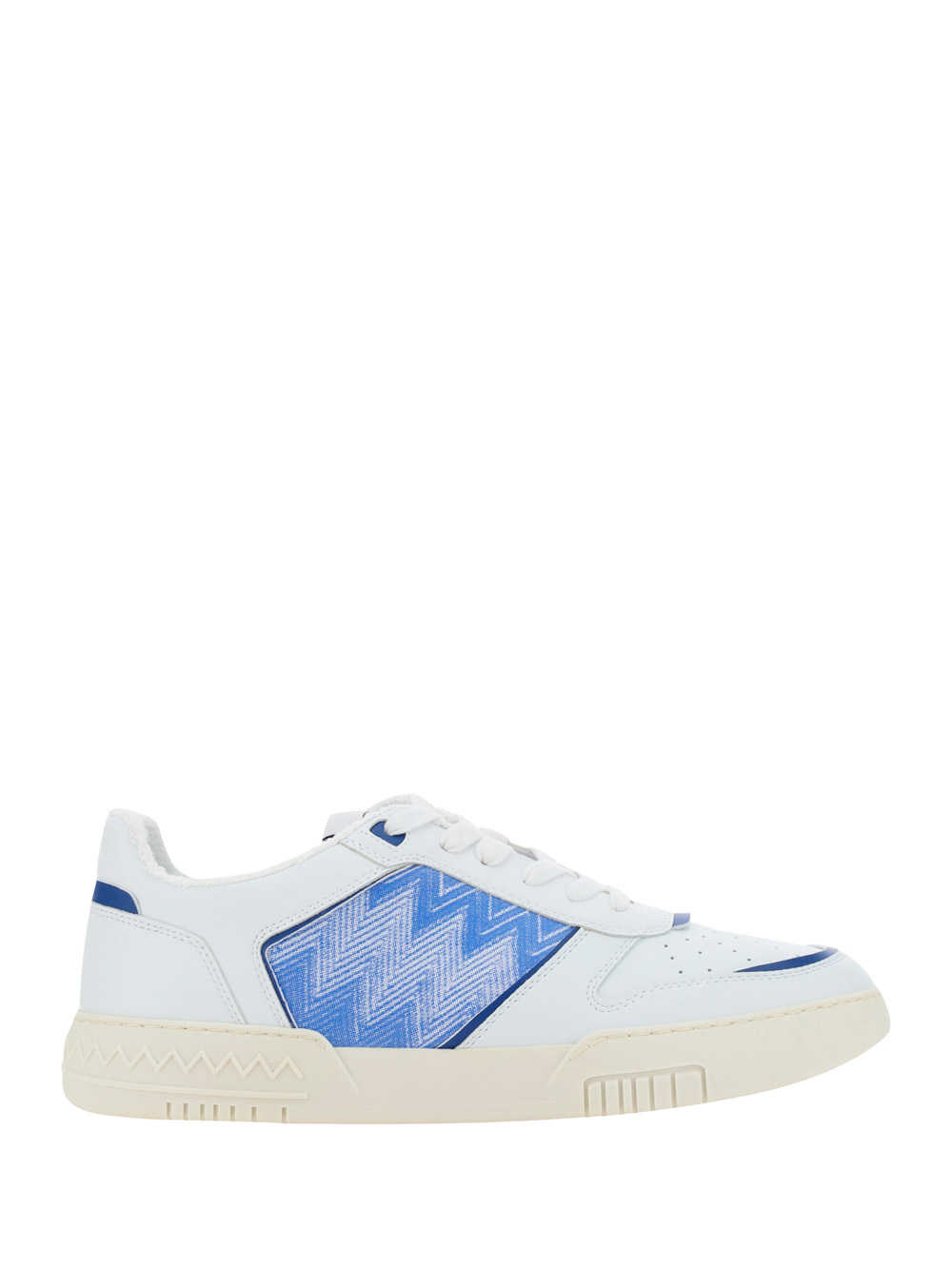 Acbc X Missoni Sneakers In White+blue Detail