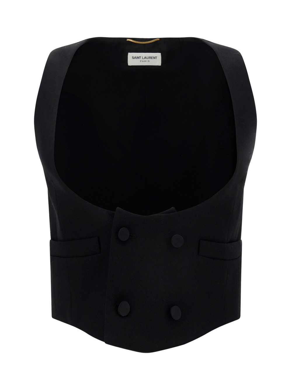 SAINT LAURENT waistcoat,736667Y512W_1000
