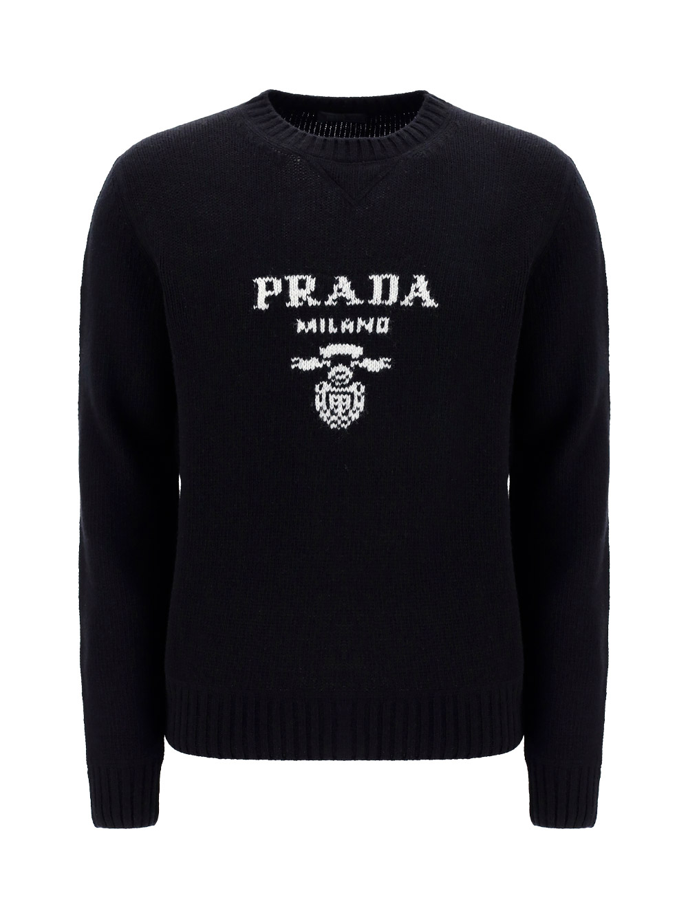 Shop Prada Sweater In Nero