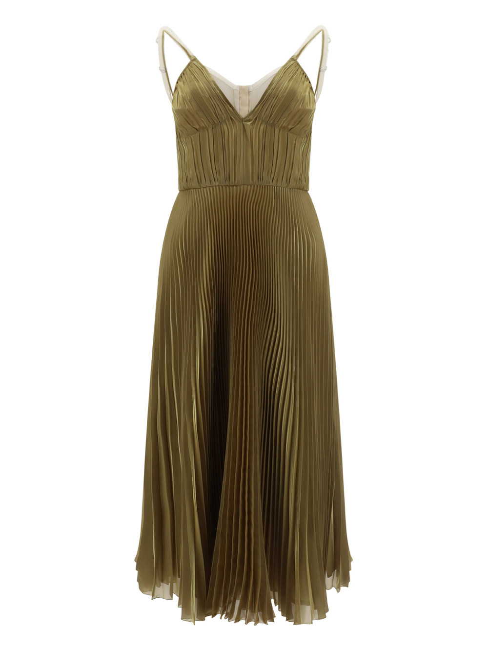 Prada Midi Dress In Brown