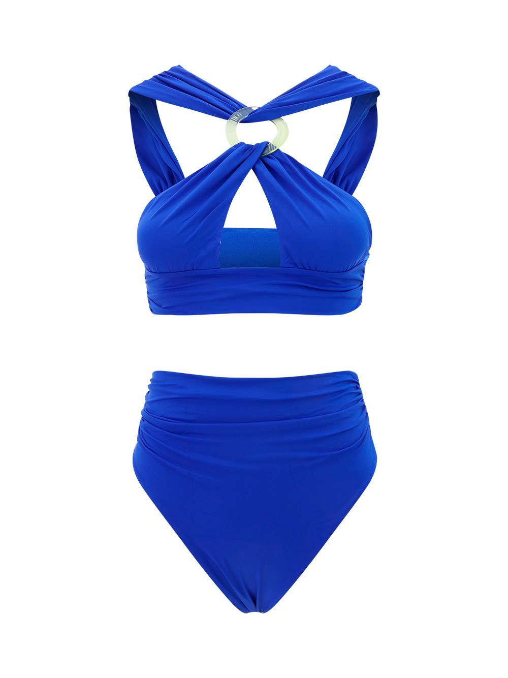 Attico Twist-detailing Bikini Set In Blue