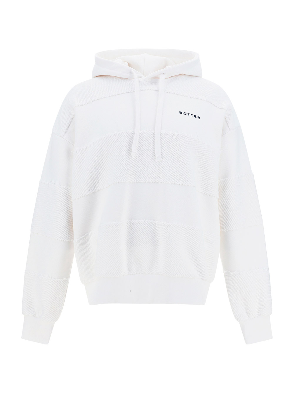 Botter Sweatshirts In White Tonal Stripe