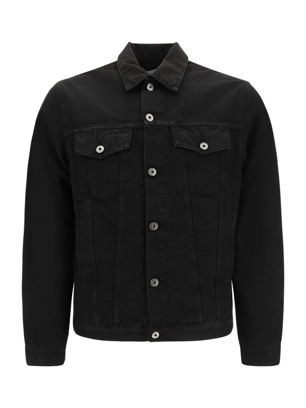 Off-white Off White Canvas Jacket With Logo Embroidery In Black