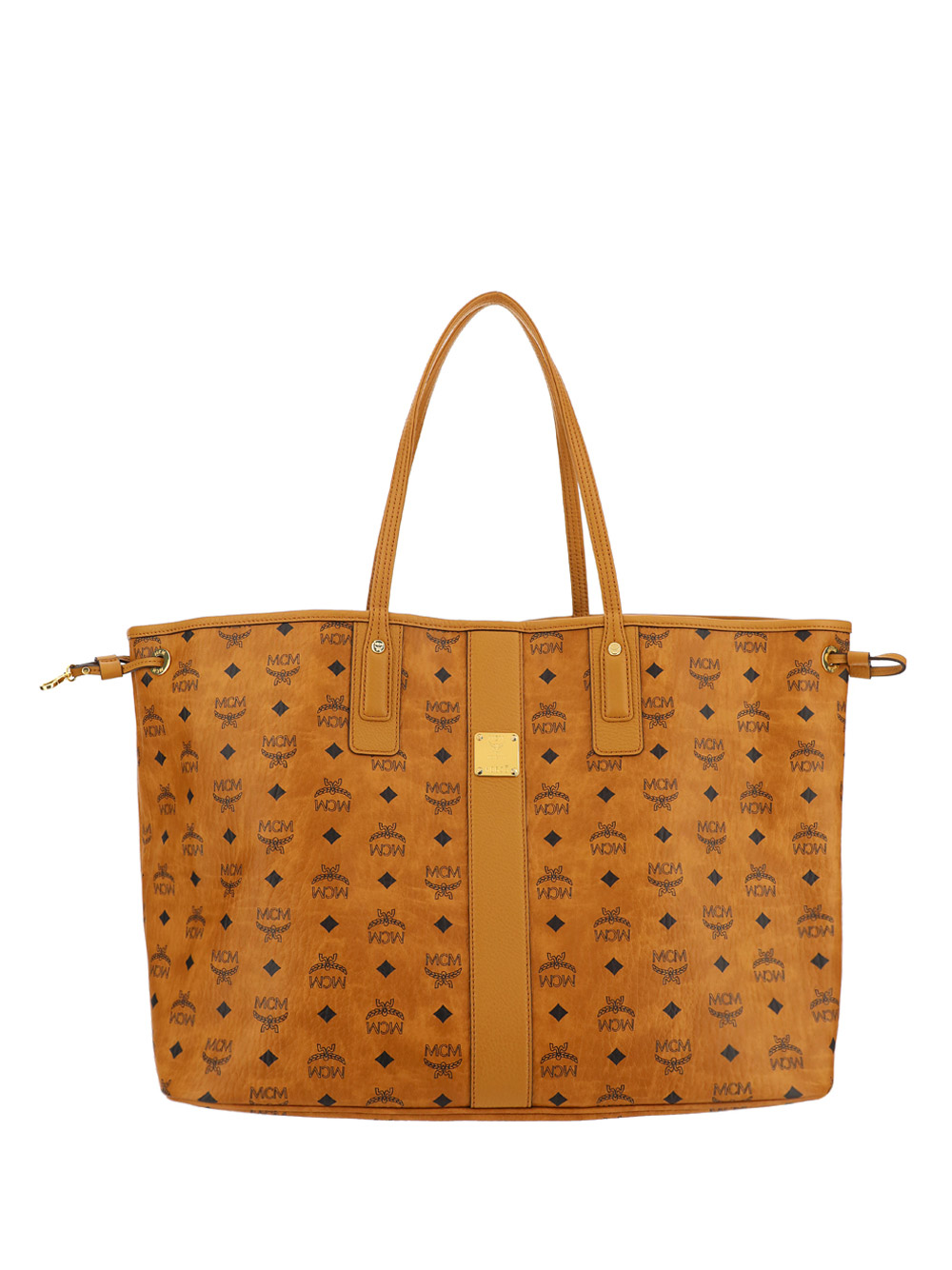 Mcm Liz Reversible Large Tote In Cognac