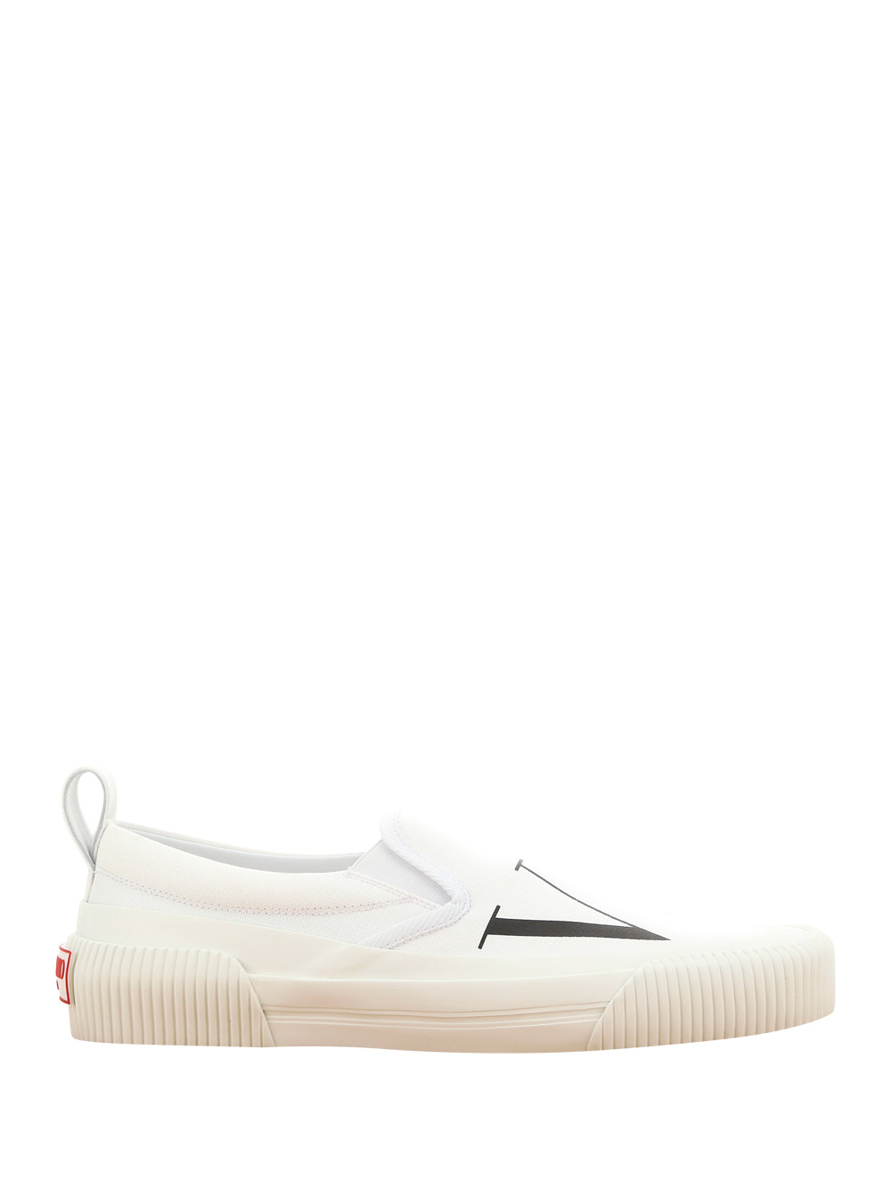 Valentino Vltn Canvas Slip-on Sneaker In White