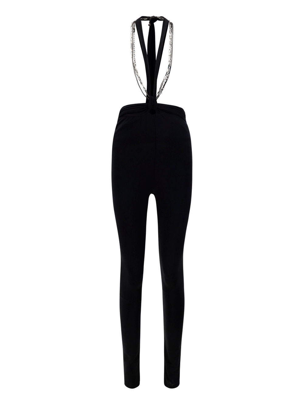 Attico Women Black Stretch Polyester Ruby Pant, 28 Luxury Pants For Women Darveys In Black