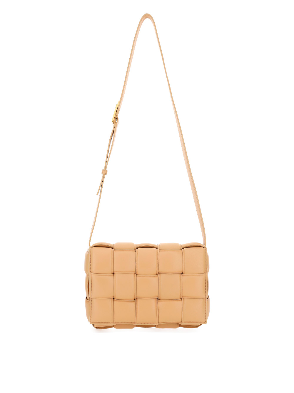 Bottega Veneta Shoulder Bag In Almond-gold