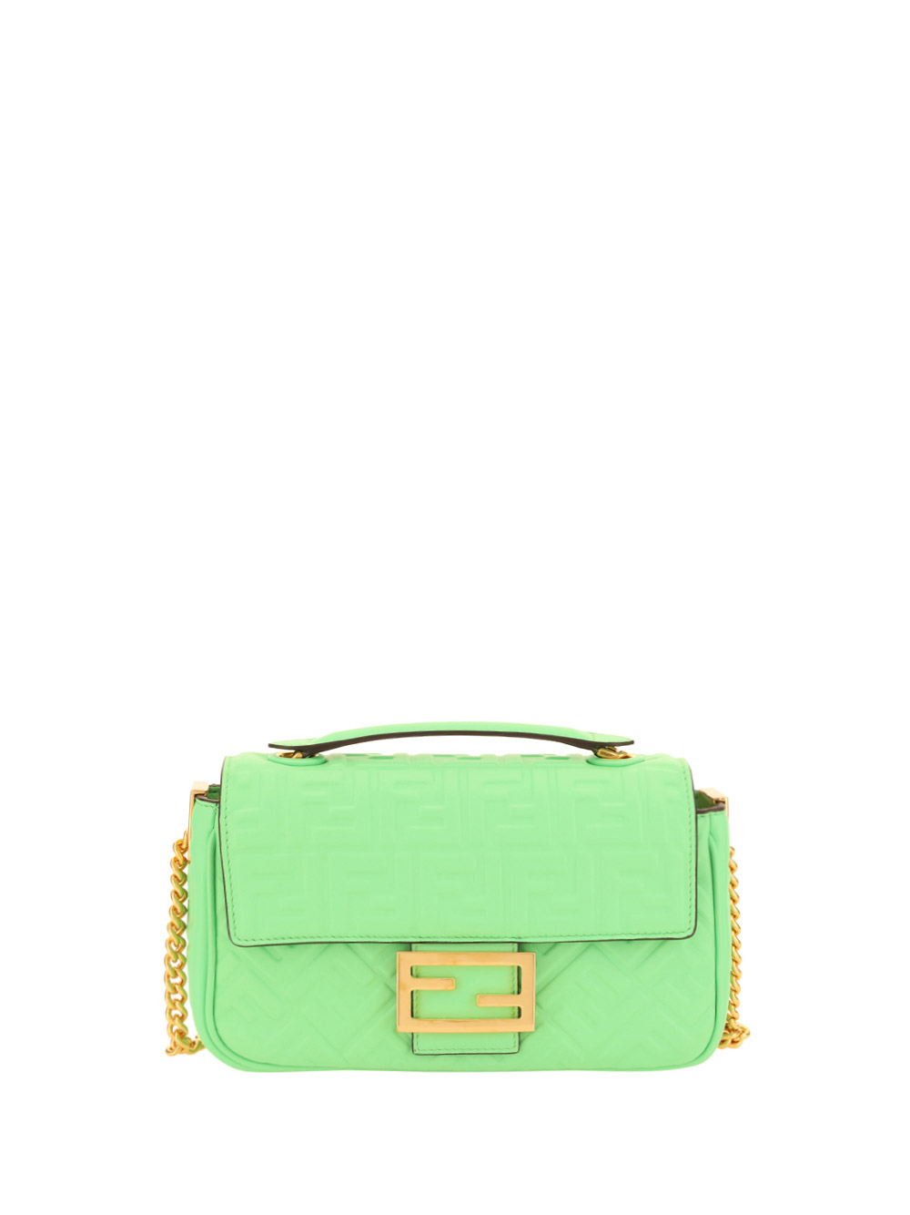 Fendi Baguette Shoulder Bag In Edamame+ovibr