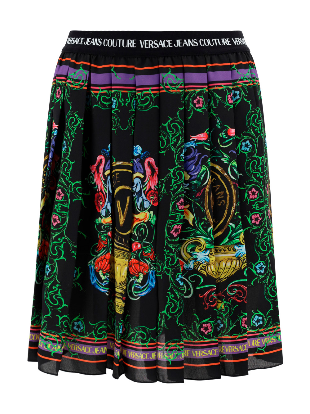 VERSACE JEANS COUTURE GARDEN SKIRT,74HAE813NS208_G89