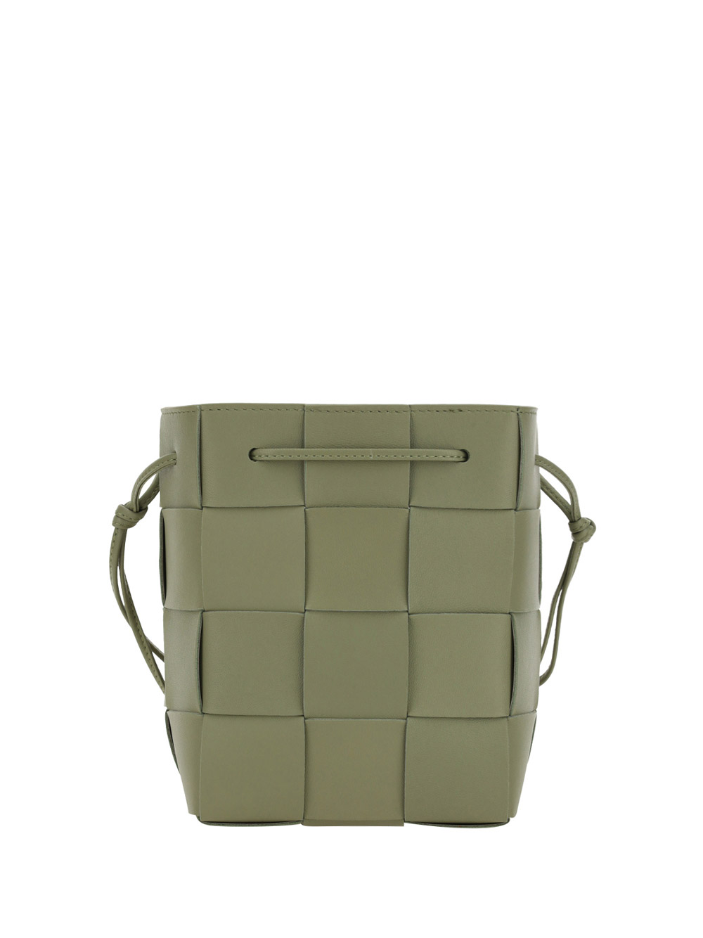 Bottega Veneta Small Cassette Bucket Bag In Travertine/gold