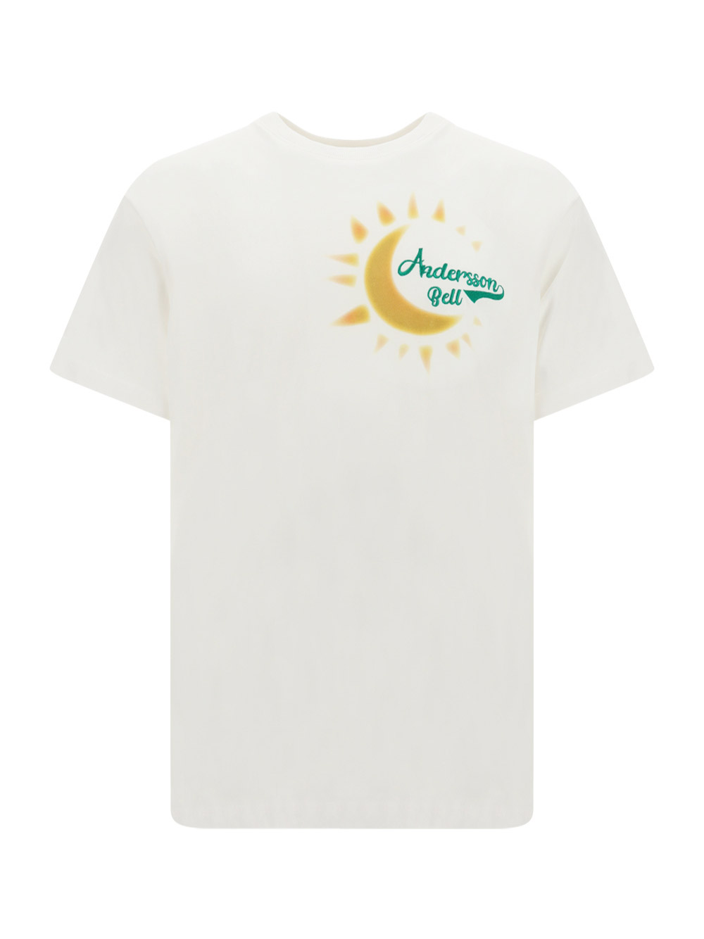 Andersson Bell Logo-embroidered Graphic T-shirt In White