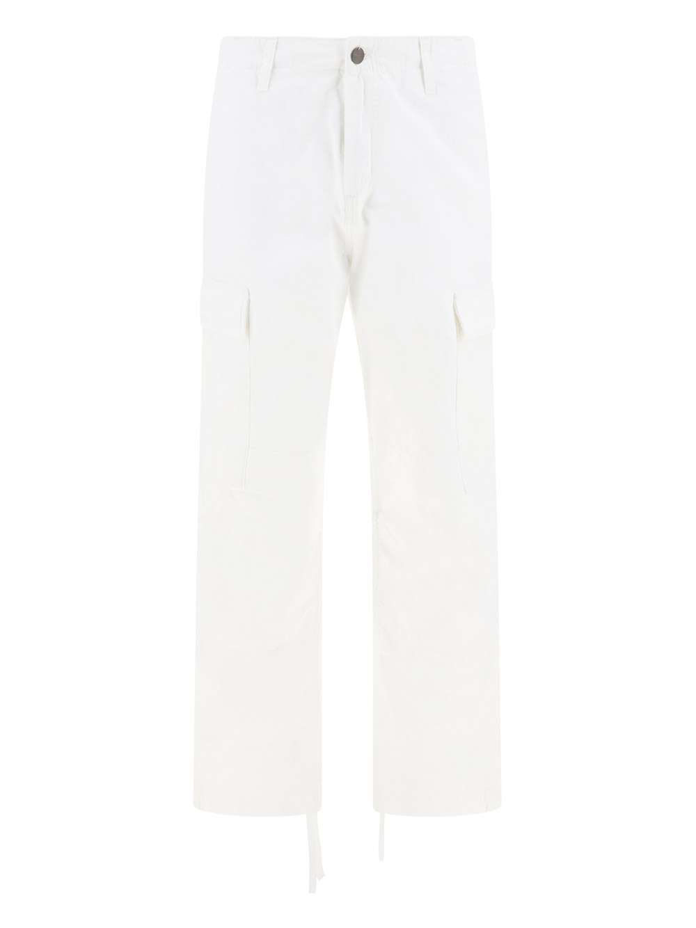 Carhartt Regular Cargo Pants In White Rinsed