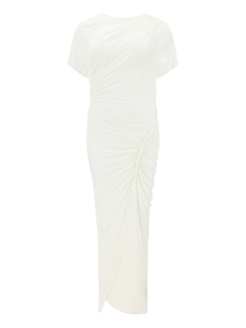 Atlein Long Dress In White