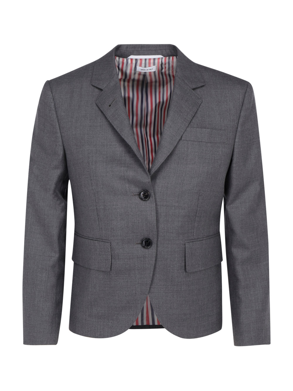 Shop Thom Browne Blazer Jacket In Med Grey