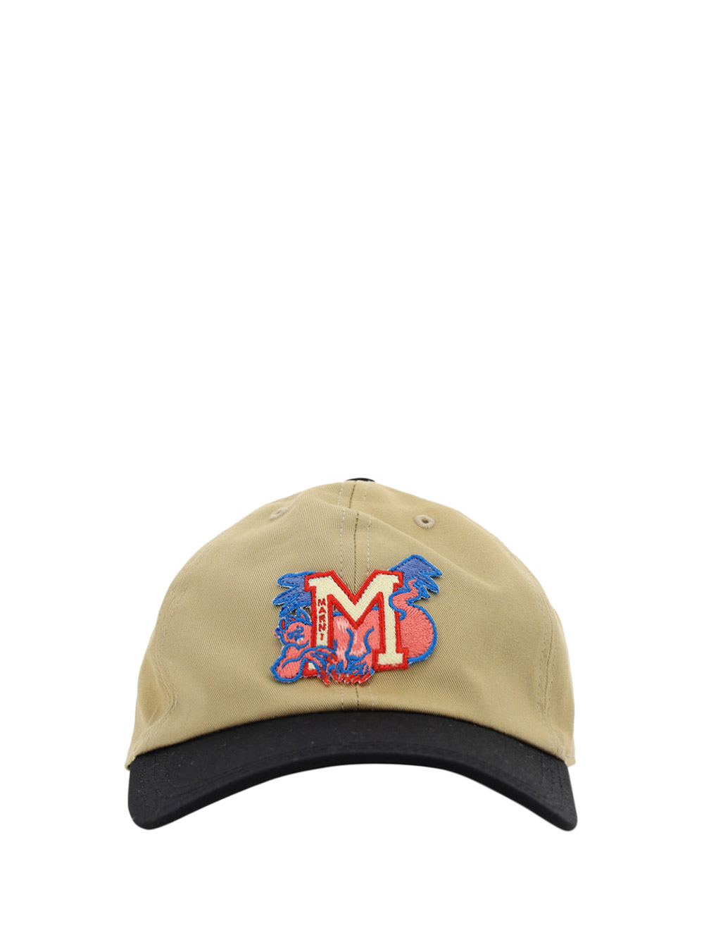 Marni Logo Cotton Baseball Cap In 00m02