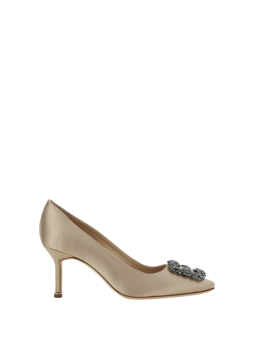 Shop Manolo Blahnik Hangisi Pumps In Nude