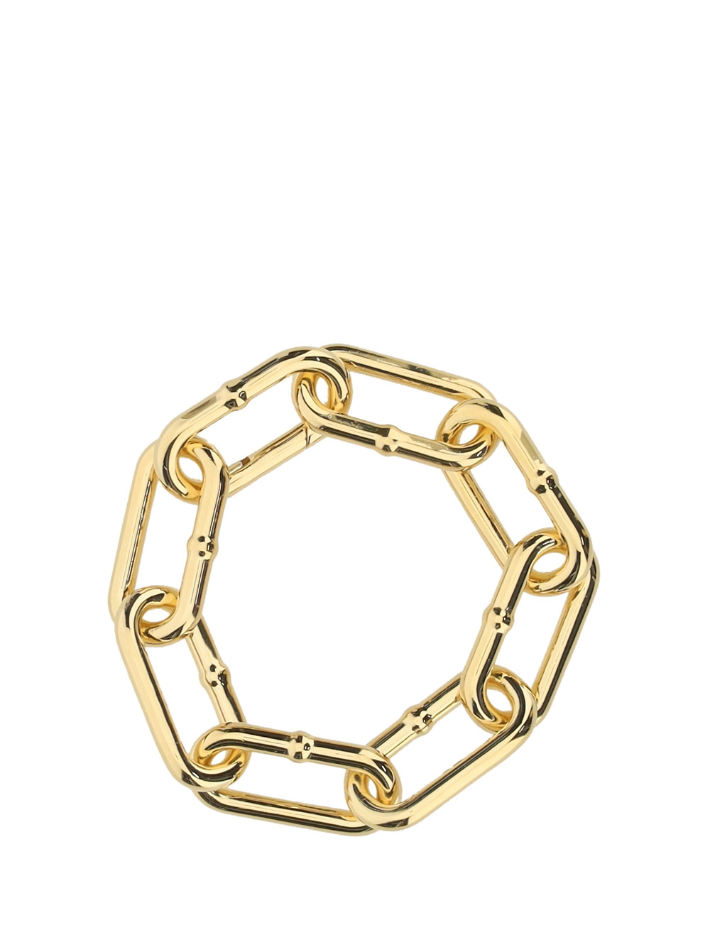 Bottega Veneta Chain-link Bracelet In Silver/yellow Gold