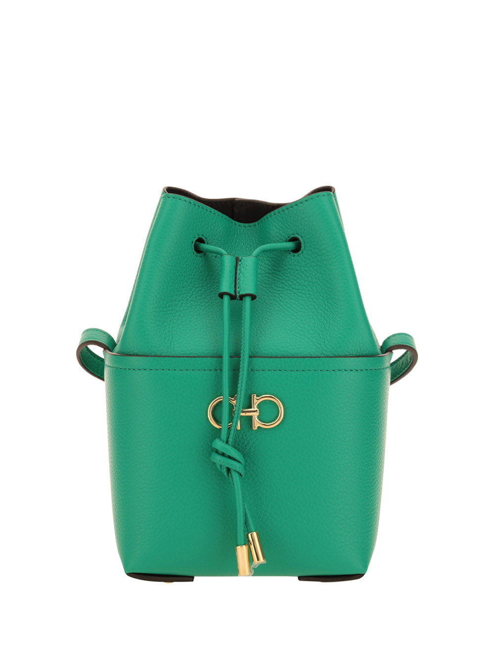 Salvatore Ferragamo  Gancini Mini Bag Emerald Green Leather