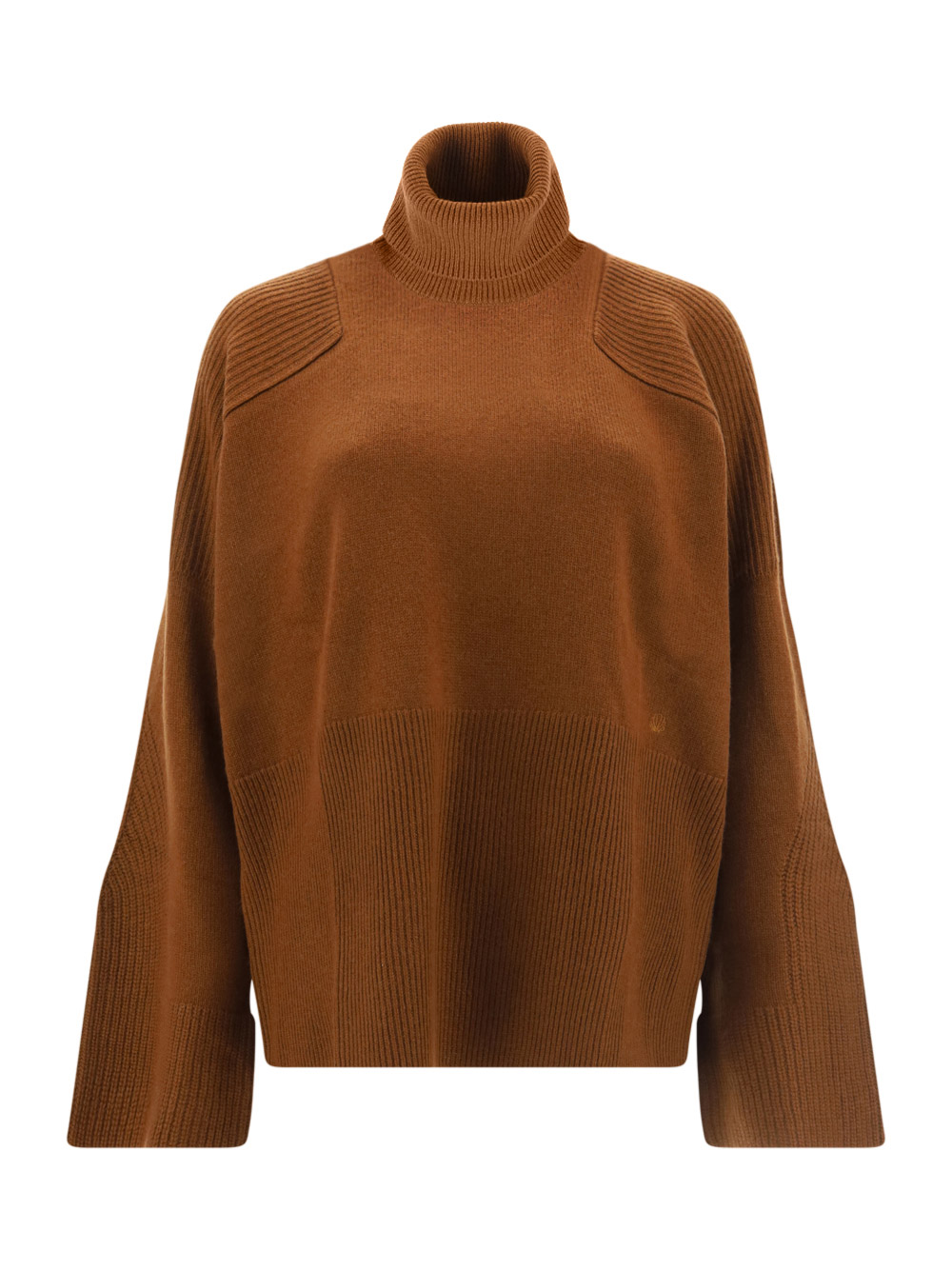 Loulou Studio Maren Cashmere Turtleneck Sweater In Choco
