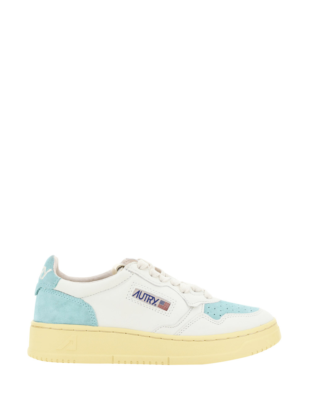 Autry Low 01 Sneakers In Wht/turq