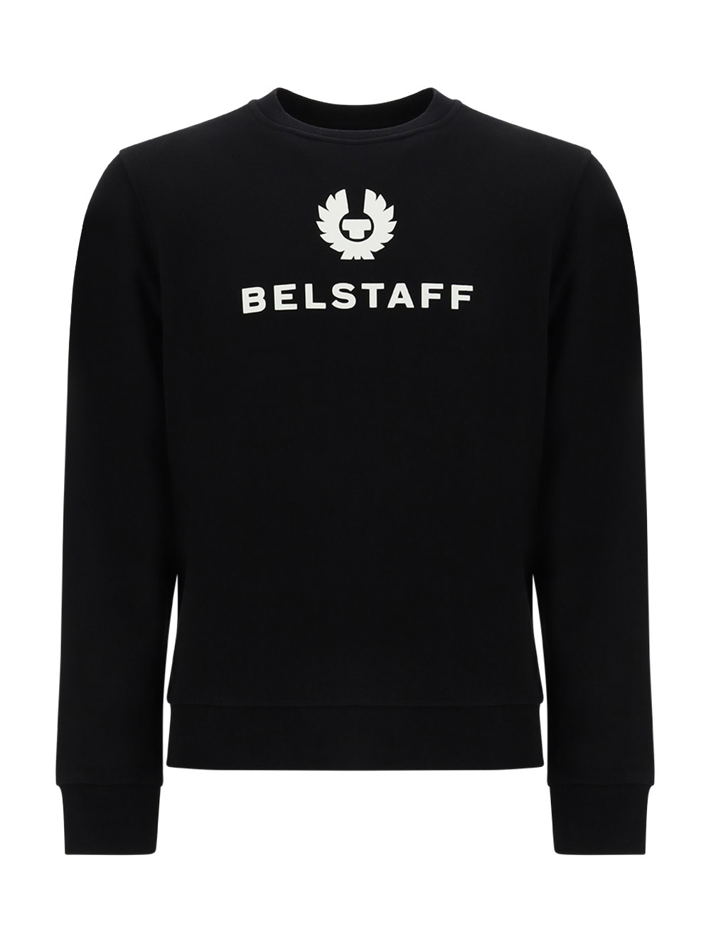 BELSTAFF SIGNATURE SWEATSHIRT,104139_BLACKOFFWH