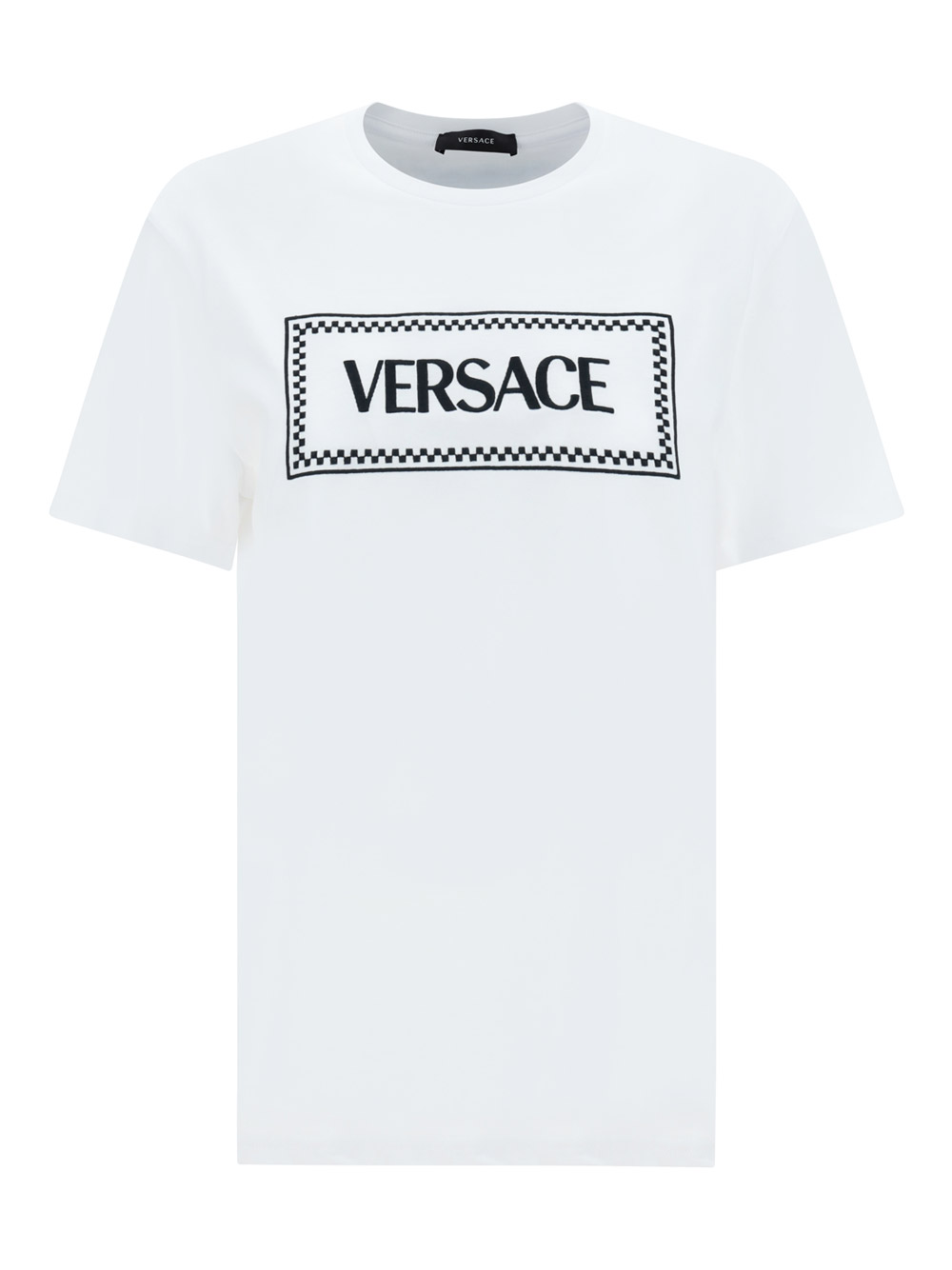 Versace T-shirt In Bianco+nero