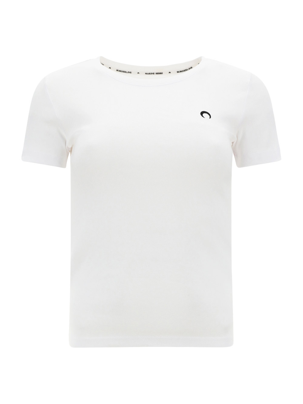 Marine Serre Mini Fit Logo Organic Cotton T-shirt In White