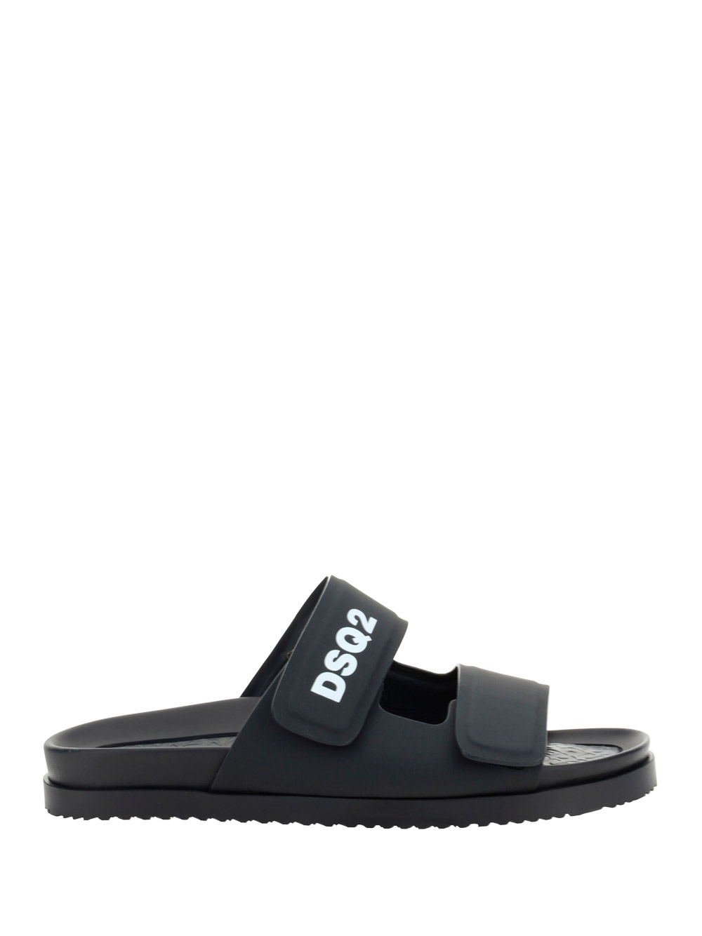 Dsquared2 Solid Color Sandals With Velcro Closure In 2124