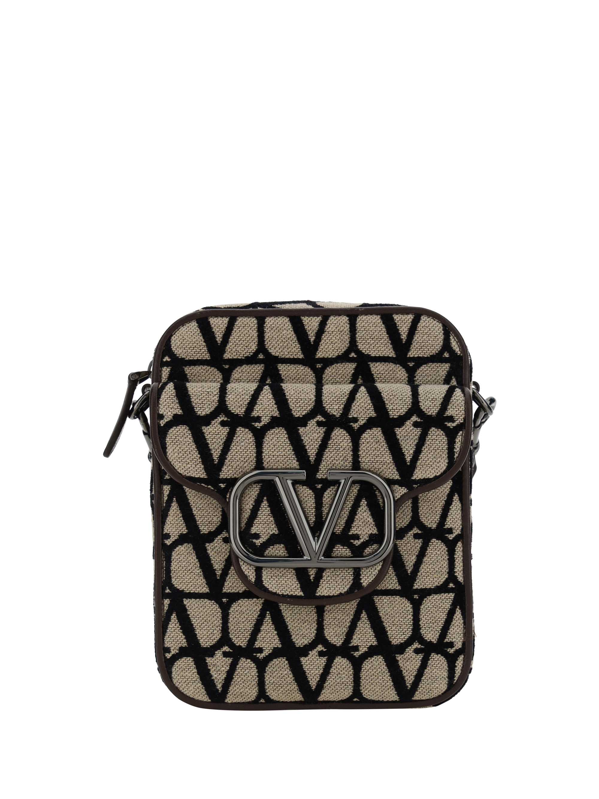 Valentino Garavani Rockstud Pet Customizable Backpack for Man in Black/sheer  Fuchsia