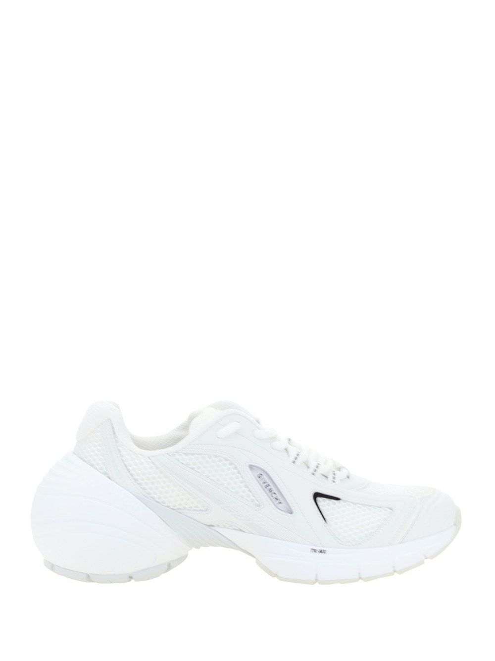 Givenchy White Mesh And Synthetic Leather Tk Mx Sneakers In Animal Print