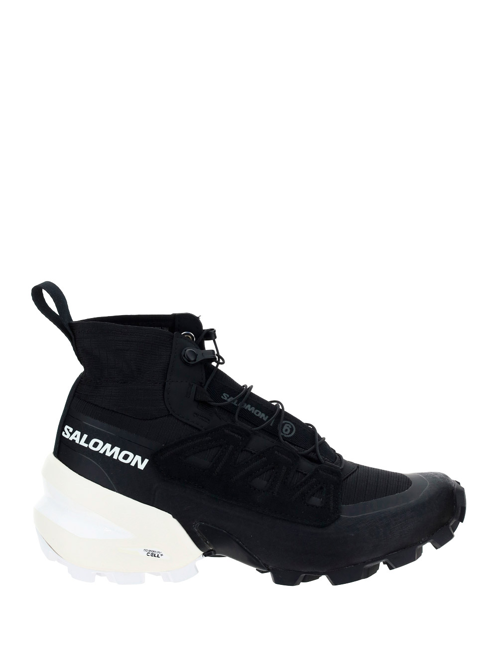 Mm6 Maison Margiela X Salomon Cross High Sneakers In White/black | ModeSens