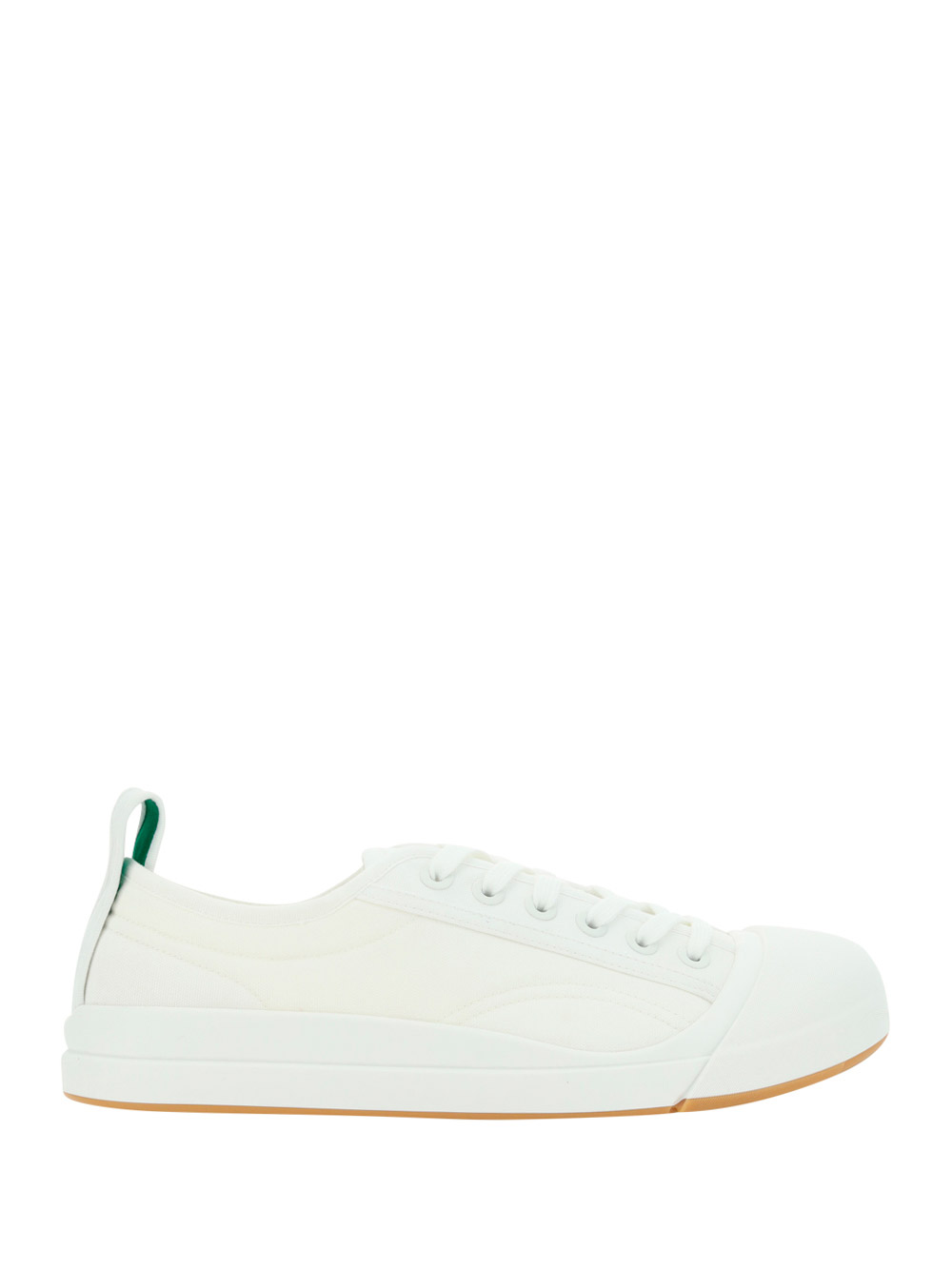 Bottega Veneta Canvas Vulcan Sneakers In Optic White