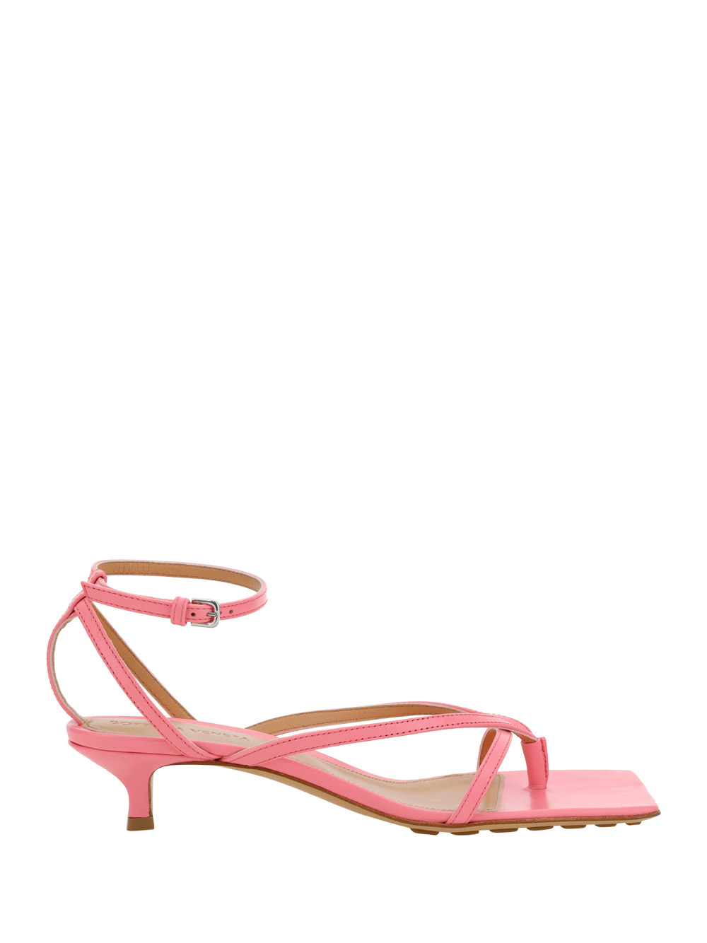 Bottega Veneta Leather Sandals With Straps 10 Cm In 5593