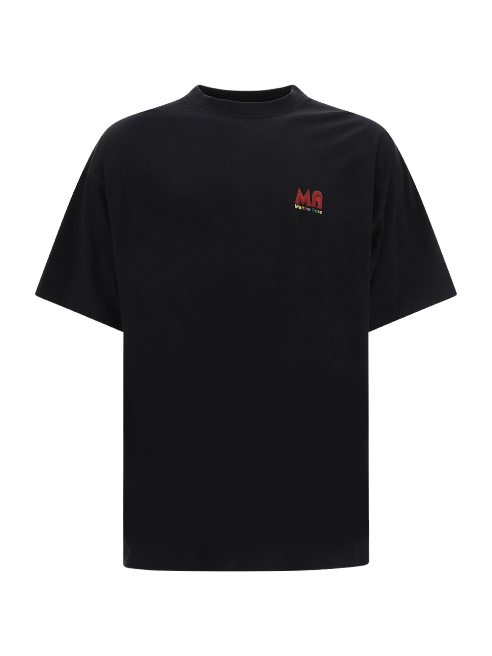 Martine Rose Logo Printed Oversized T-shirt In Black 70's Multi