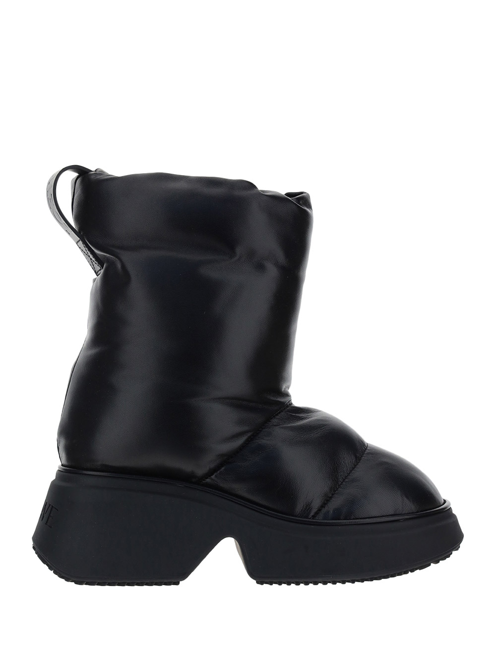 Shop Loewe Padded Bow Boots In Black