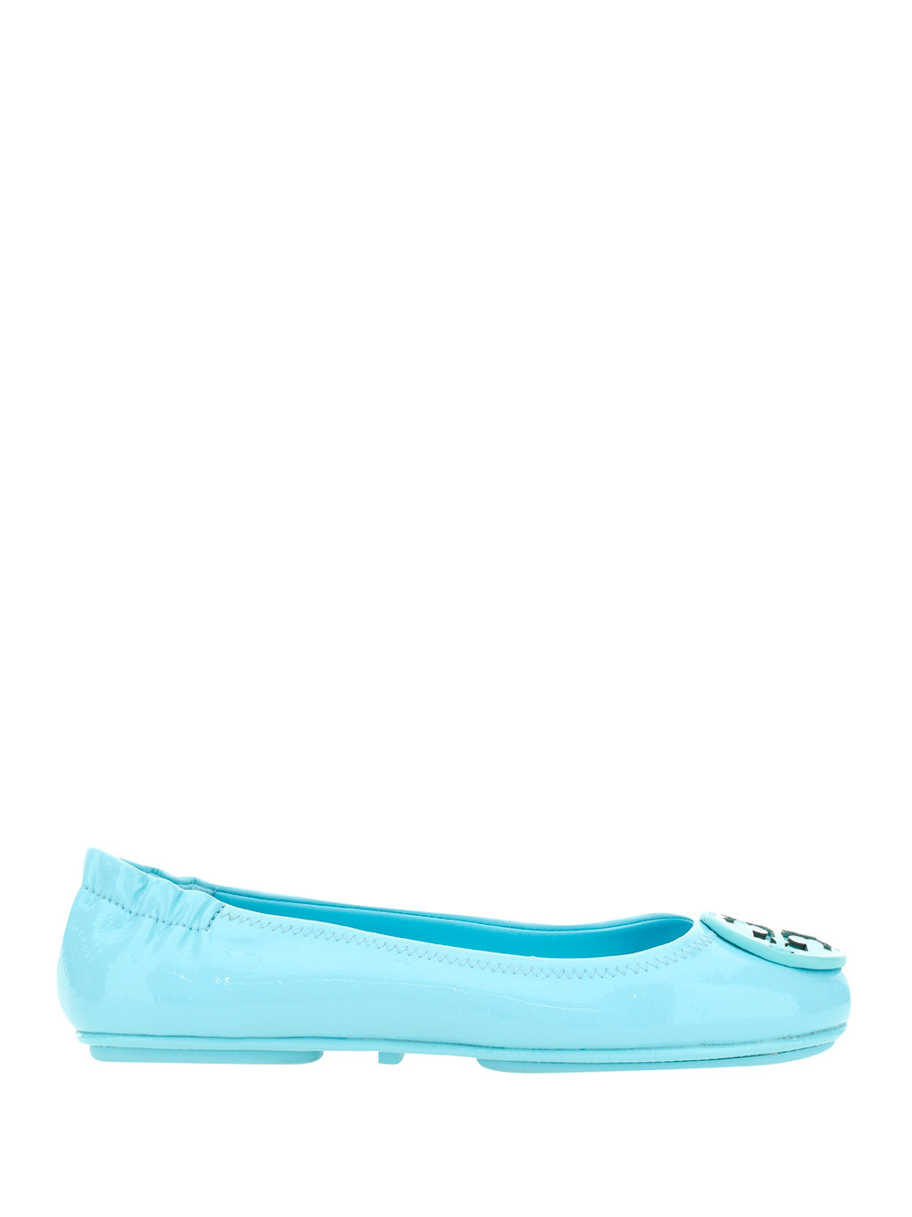 Tory Burch Minnie Travel Ballet Flat In Island Blue