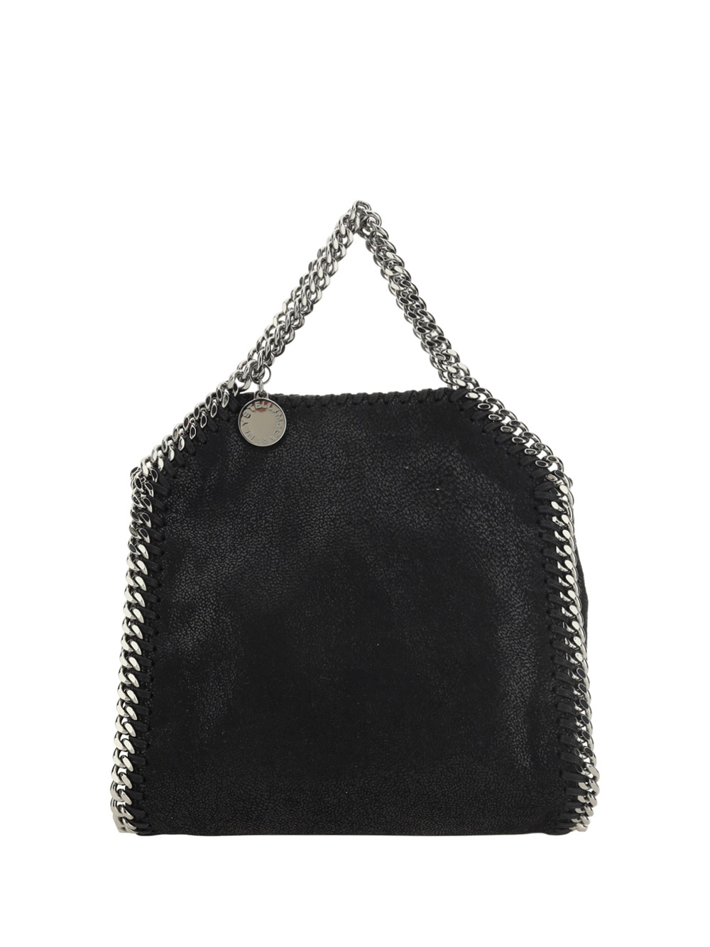 Stella Mccartney Tiny Shaggy Tote Bag In Black