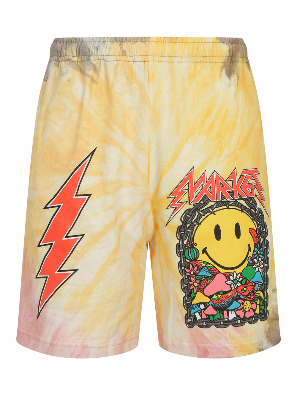 Market Logo-print Tie-dye Track Shorts In Tie-dye