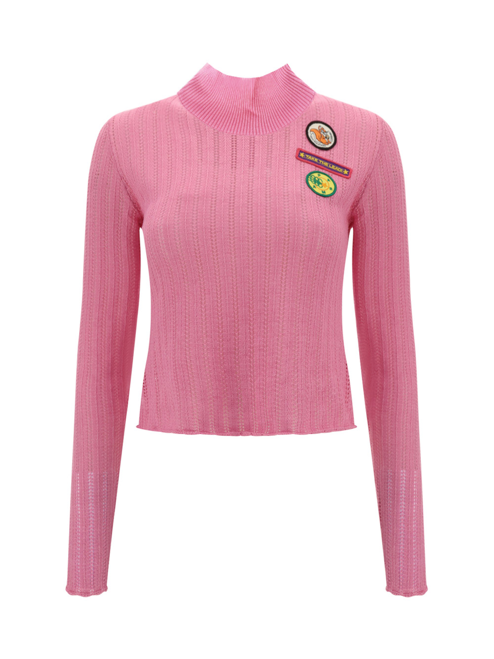 Cormio Anna Badge-embroidered Jumper In Pink