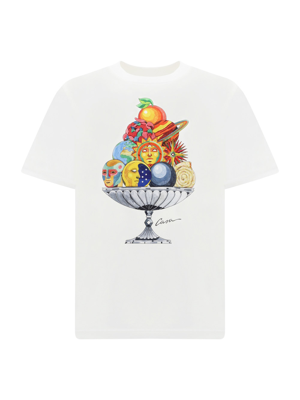 Casablanca Celestial Pyramid Organic Cotton T-shirt In Celestial Pyramid