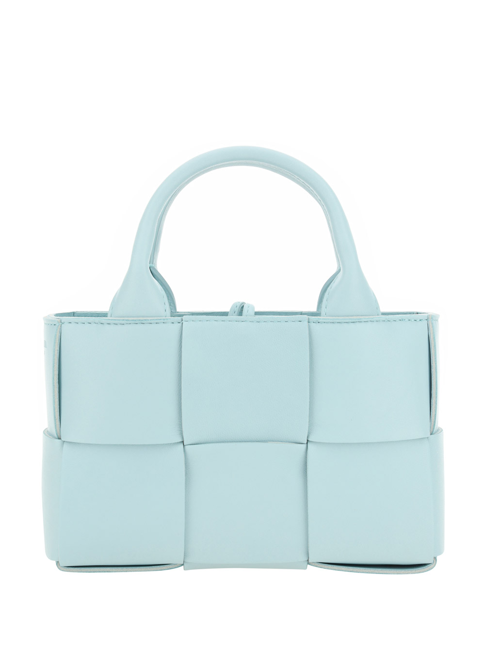 Shop Bottega Veneta Candy Arco Handbag In Teal Washed/gold