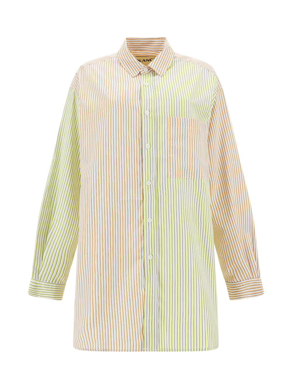 Shop Blanca Benny Shirt In Yellow/pink