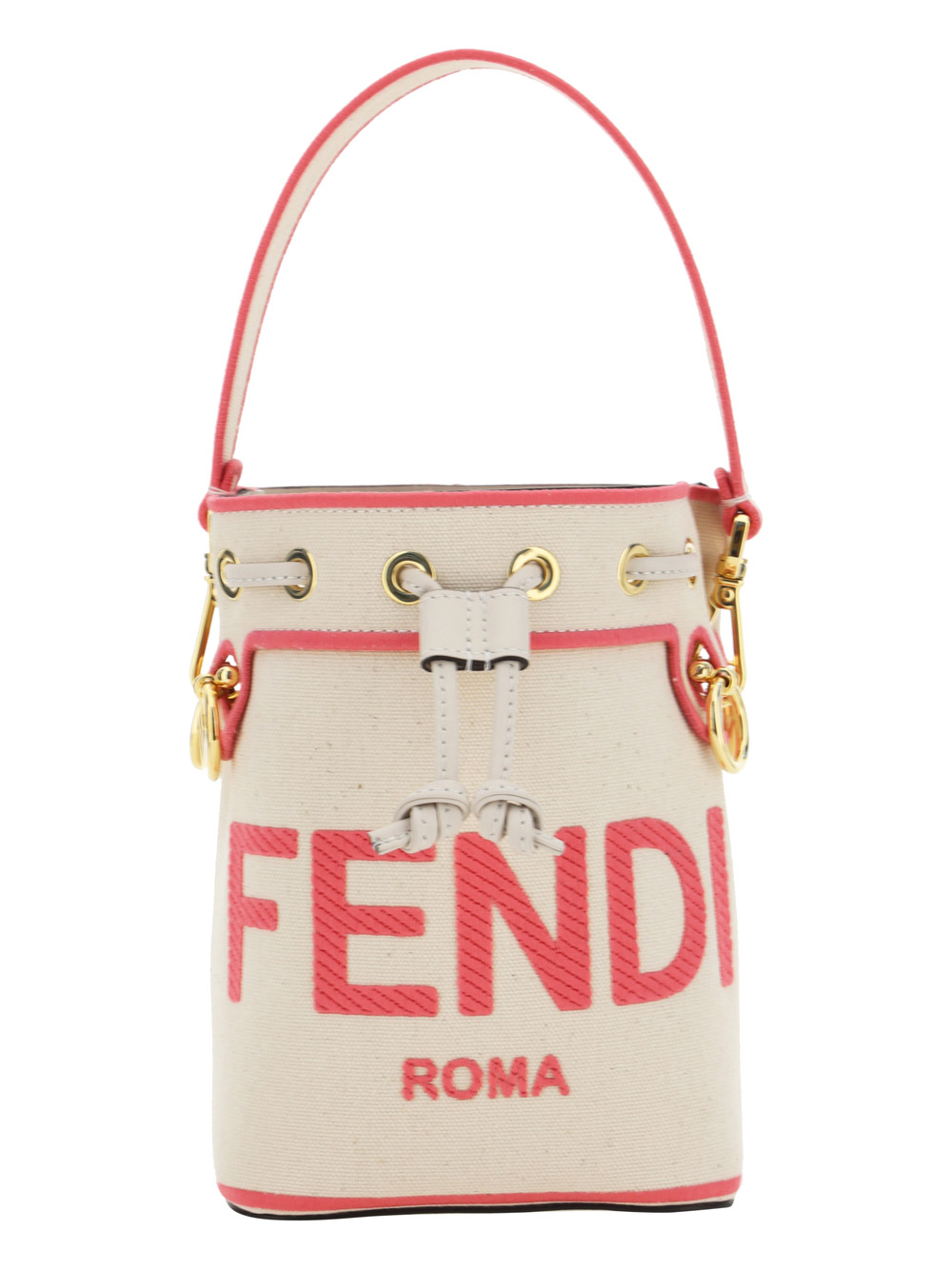 Women's Canvas 'mon Tresor' Mini Bucket Bag by Fendi