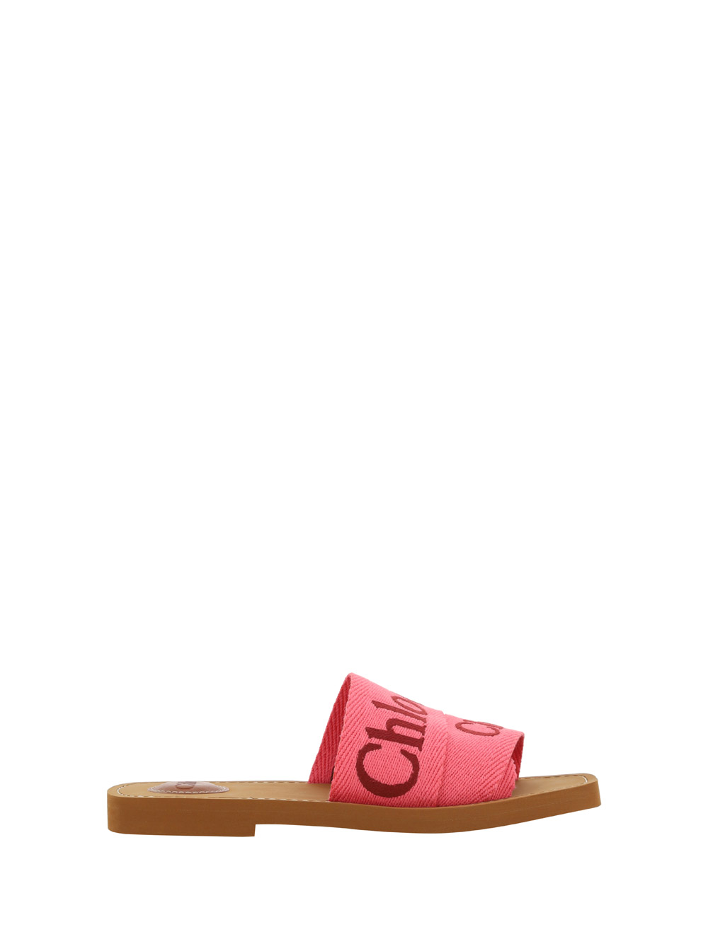 Shop Chloé Woody Sandals In Pink - Red