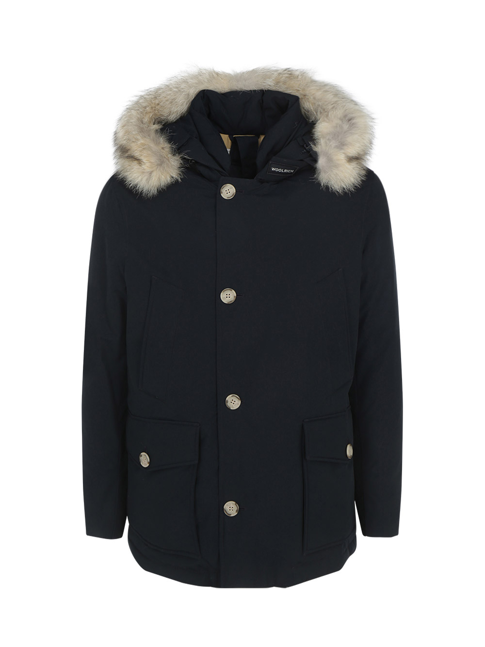 Woolrich Woolen Arctic Jacket In Melton Blue