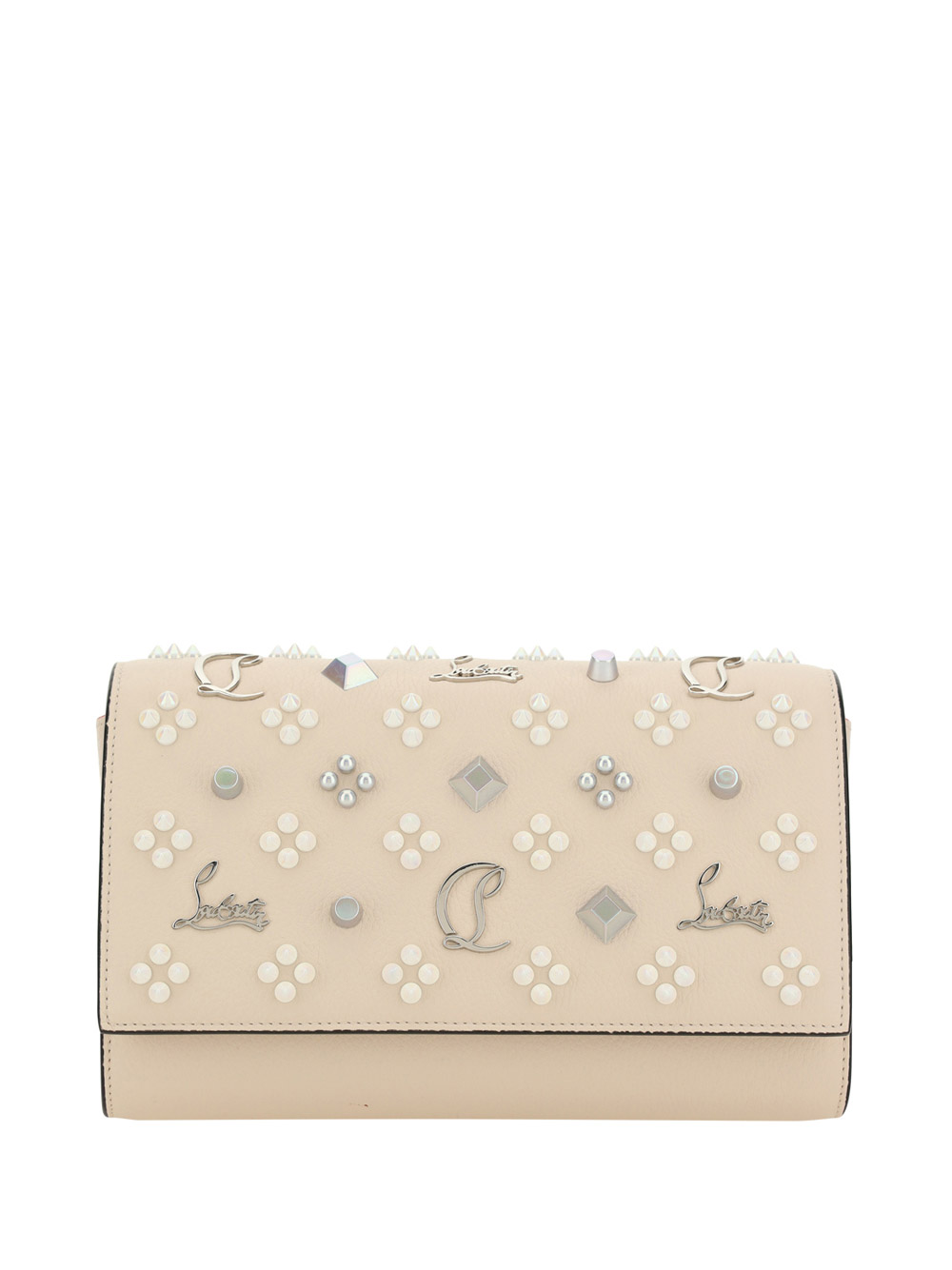 Christian Louboutin Paloma Clutch Bag In Neutrals