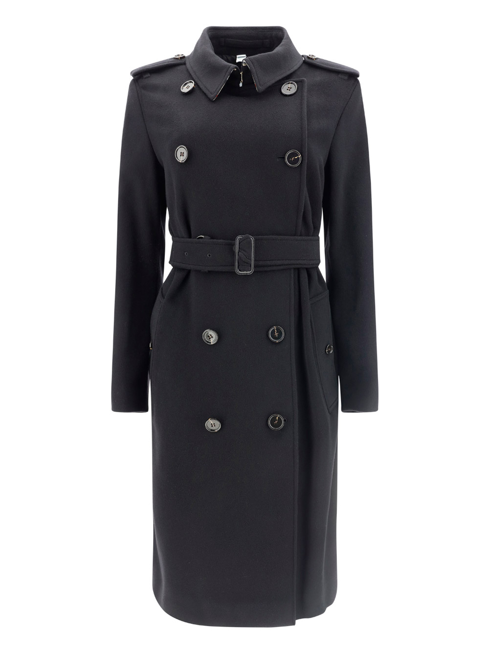 Burberry Trench Coats In Black | ModeSens