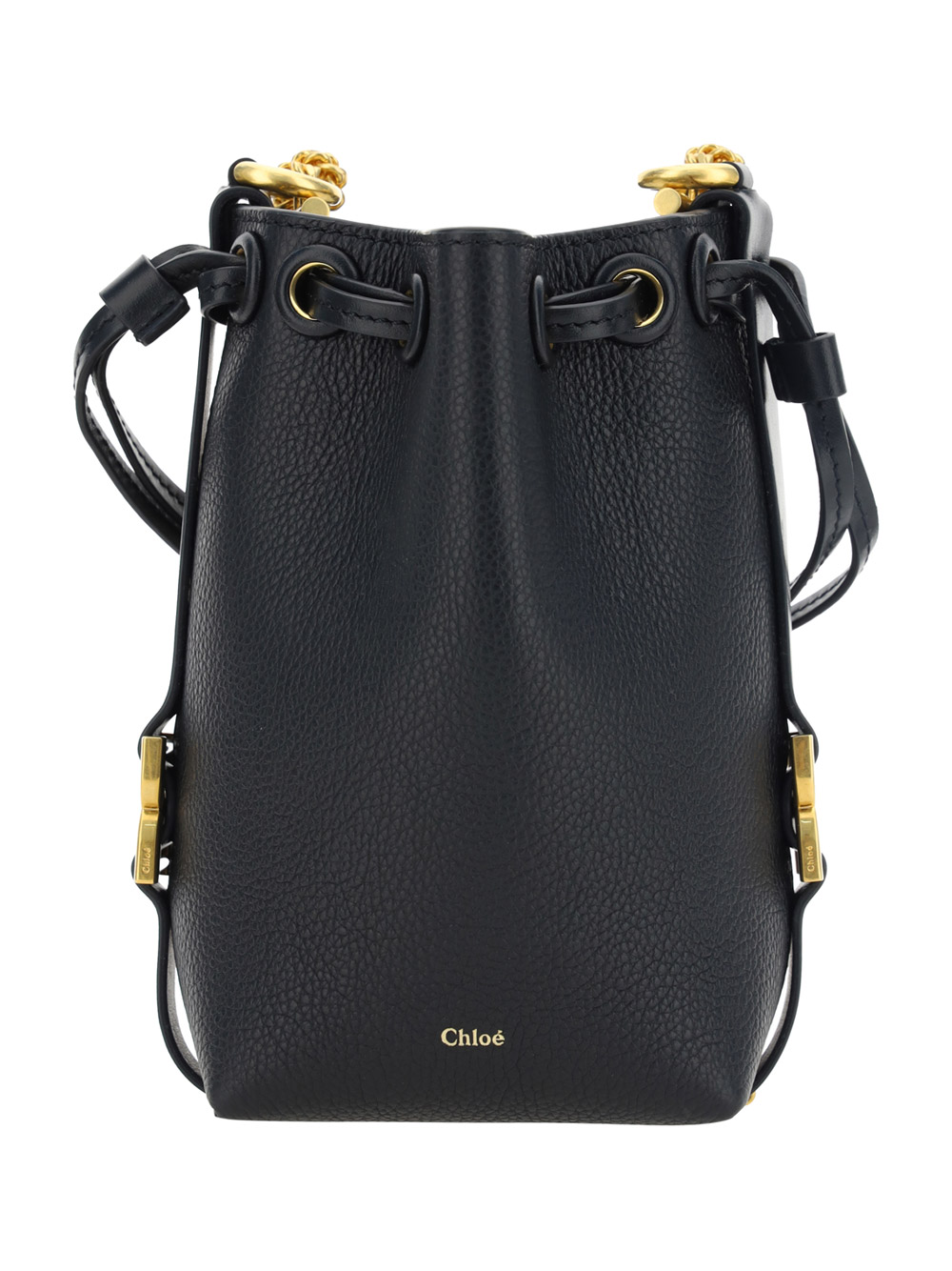 Shop Chloé Micro Marcie Shoulder Bag In Black